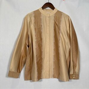 Liz Claiborne Woman Silk Cotton Blend Tunic Top